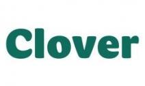 The image features a logo with the text 'CLOVER' prominently displayed above a smaller text reading 'CLover.' The logo has a green color scheme, and the font used for 'CLOVER' is bold and capitalized.